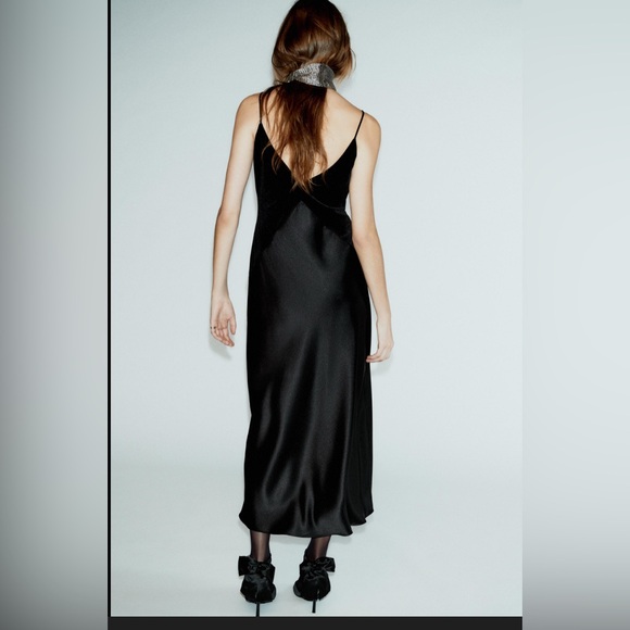 Zara satin combination dress - Picture 2 of 3